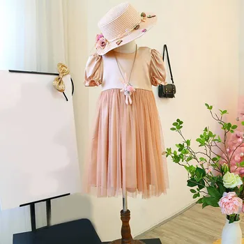 

kids dresses for girls Princess Dress Mesh Baby Toddler Short Sleeve dress Outfits European and American Style