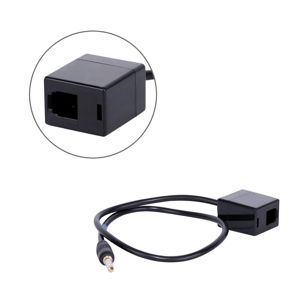 3.5mm Male Plug to RJ9 Female Adapter Extension Cable Telephone Cord |
