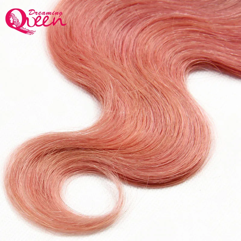 Rose Gold Hair Weave Two Tone Brazilian Body Wave   (5)