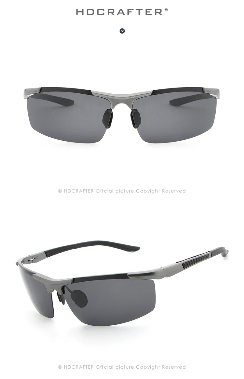 Рыбалка солнцезащитные очки Для мужчин поляризованных спортивные солнцезащитные очки Ночное видение вождения очки UV400 полу безграничные