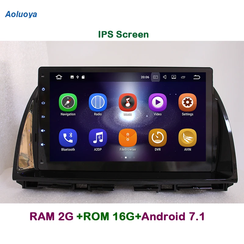 

Aoluoya IPS 2GB RAM Quad Core Android 7.1 CAR DVD Player For Mazda CX-5 CX5 2012 2013 2014 2015 Radio GPS Navigation multimedia