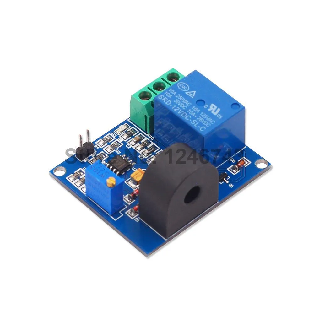 

5A Overcurrent Protection Sensor Module AC Current Detection 12V Relay Module