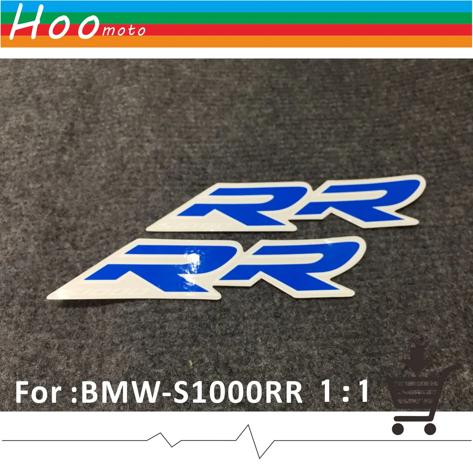 

2 PSC New S1000RR Logo Decals Stickers for BMW S 1000 RR (Pair) Motorcycle High Quality DIY Fairing MOTO Car Stickers Decals