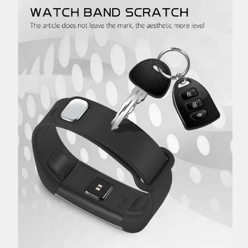 Smart Band M18 Color Screen Metal Frame Pedometer Heart Rate Blood Pressure Oximetry Waterproof USB Charged Portable