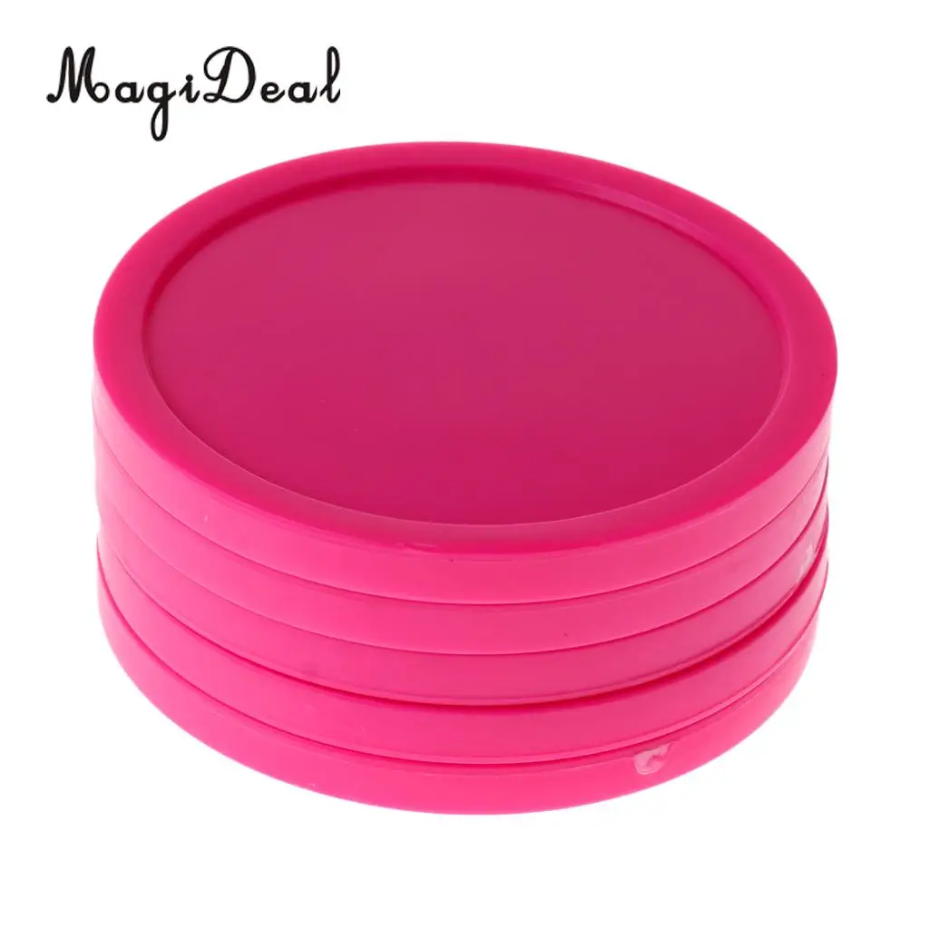 MagiDeal 5 Pieces 82mm Pink Air Hockey Replacement Pucks for Game Tables, Accessories