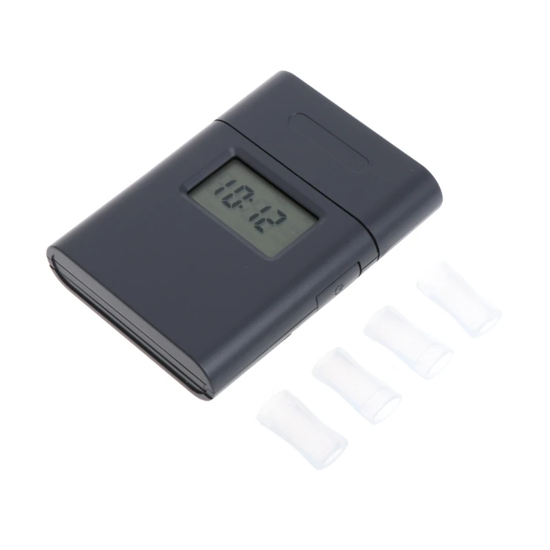 

LCD Digital Breathalyzer Breath Alcohol Tester Red Backlight with 5 Mouthpieces