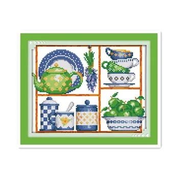 

Cutlery 11CT 14CT Cross stitch Embroidery Sets Simple Modern Hand Sewing Kit Chinese Characteristics Wholesale Embroidery