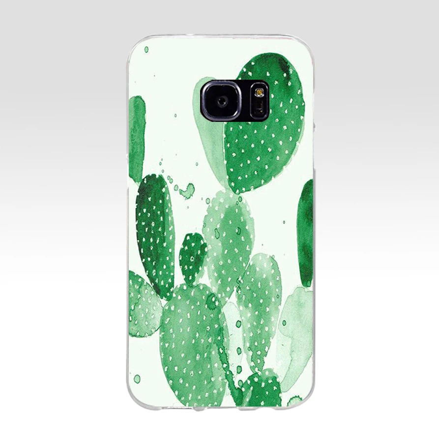 228H панда Pour Coque роскошный кактус Мягкий ТПУ силиконовый чехол для samsung Galaxy s6 s7 edge s8