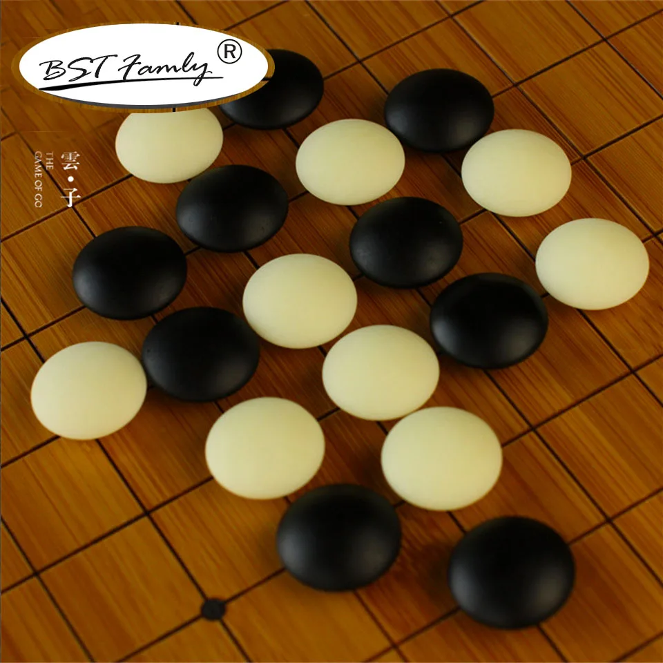 

BSTFAMLY Old Yunzi d Go Chess Pieces 2.2cm For 19 Road 361Pcs No Chessboard Chinese Old Game of Go Weiqi Melamine Checkers GA05