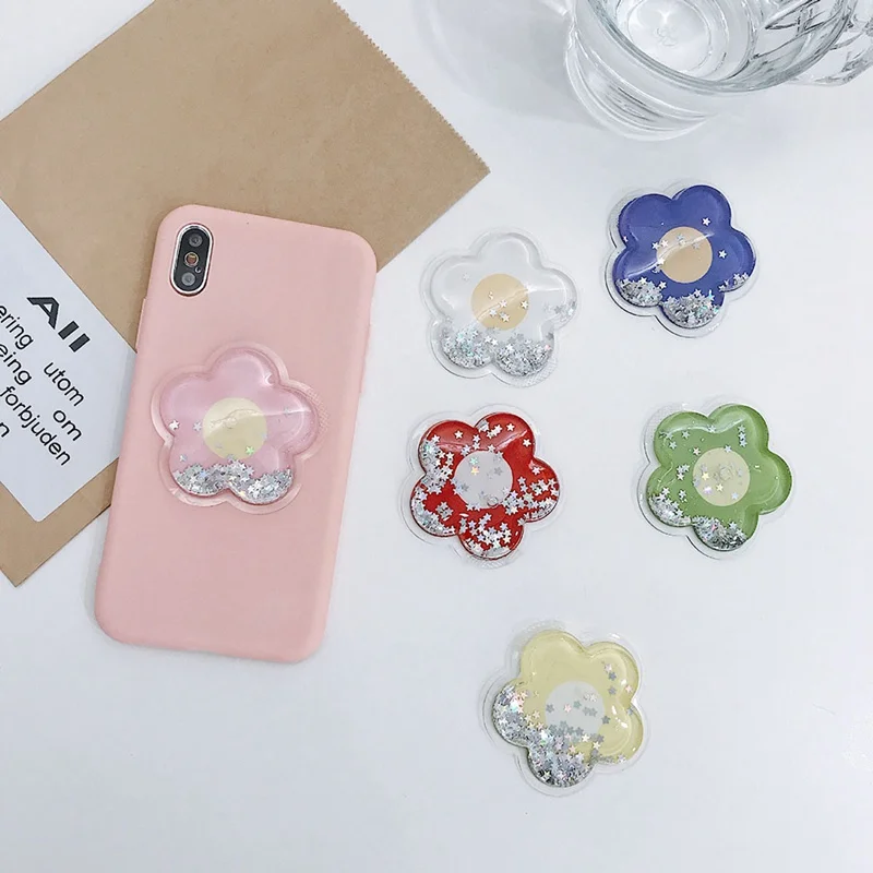 

Phone Holder Stand 3D Quicksand Ring Holder for iPhone Telefoon Smartphone Mobile Phone Ring Grip Holder Bracket telefoon houder