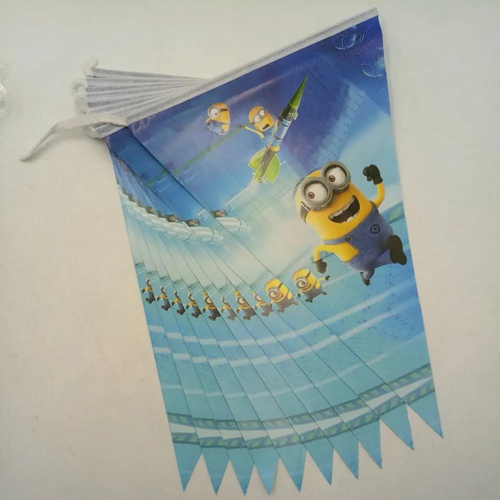 Minions Party Decoration Flags For Kids Birthday Minions Party Supplies Banners For Boys And Girls Event Party Favors