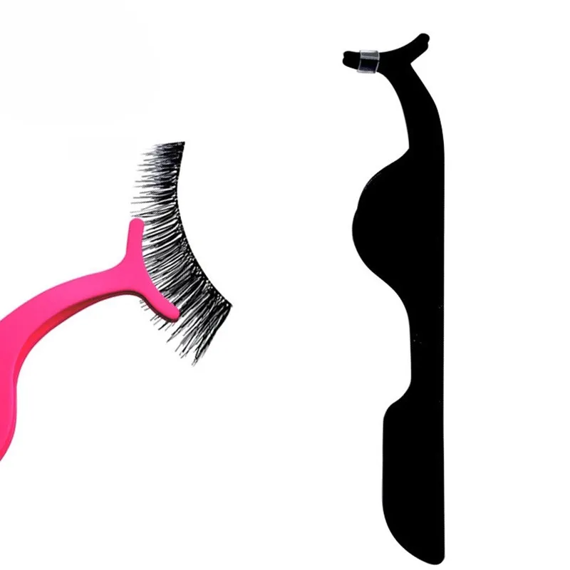 

False Eyelash Tweezers Fake Eye Lash Applicator Eyelash Extension Curler Nipper Auxiliary Clip Clamp Makeup Forceps Beauty Tools