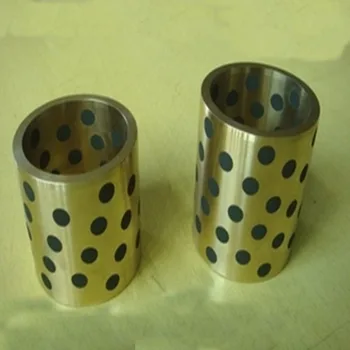 

12mm-13mm inner diameter 10mm-50mm outer diameter JDB solid inlay graphite lubricating bearing brass sleeve oil-free bushing nut