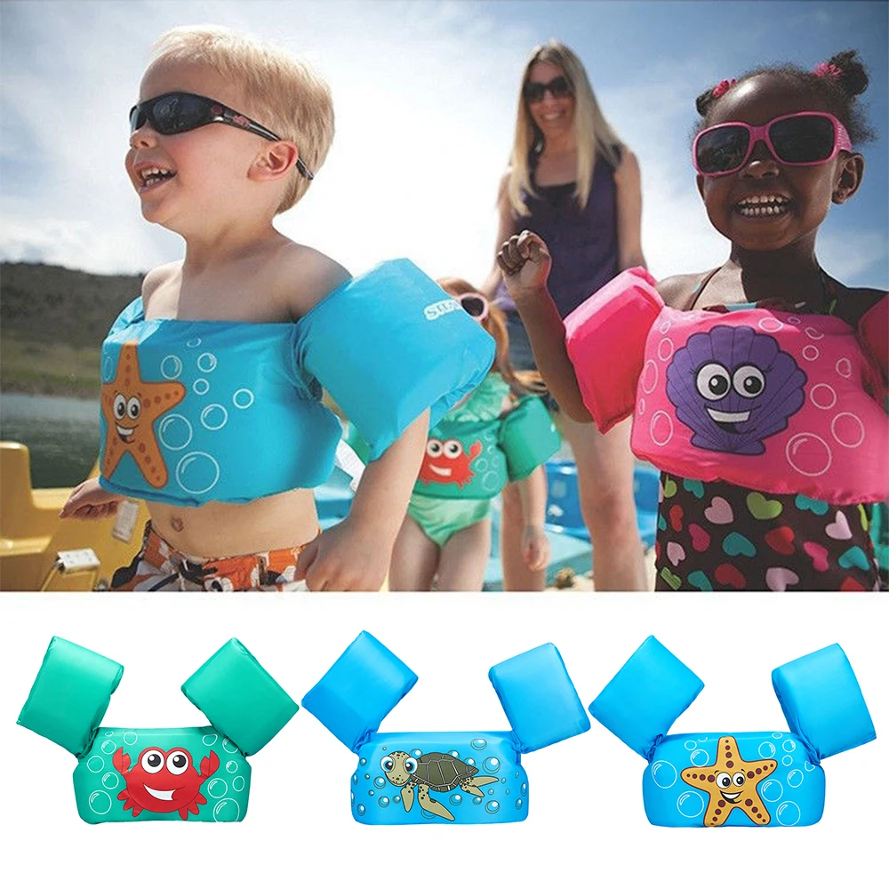 

Cute Children's Life Jacket Buoyancy Dog Life Vest Arm Circle Baby Floating Swimming Arm Foam Lifebuoy Kids Security Jackets