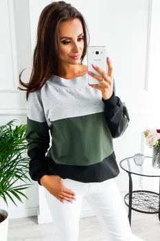 

Backless Lace Up Autumn Tops Hoodies Casual Women Long Sleeve Patchwork Sweatshirt Pullover Female 2019 Sexy Loose O-neck Hoodie