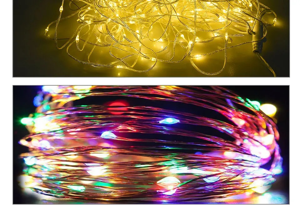 LED String Lights USB Copper Wire LED Garland Window Curtain Light String Bar Wedding Christmas Lights Outdoor Decoration (12)