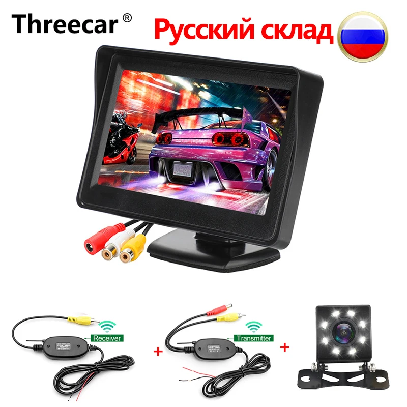 Car Monitor HD 4.3" TFT LCD Auto Car Display Monitor For Rearview Parking Camera With Reverse Camera Monitor PAL/NTSC|Car Monitors| - AliExpress
