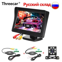 Monitor dell’automobile del HD 4.3 “TFT LCD Auto Auto Display Monitor Per Rearview Parcheggio Della Macchina Fotografica Con La Macchina Fotografica D’inversione Monitor PAL /NTSC
