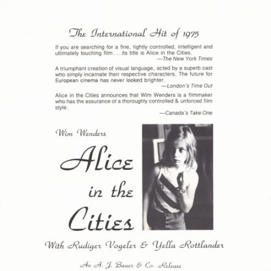 Alice in the Cities Movie Poster (27 x 40)