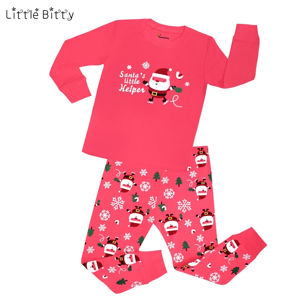 Buy 2018 Fashion New Children Santa Clause Pyjamas