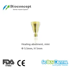 Osstem TSIII и Hiossen ETIII Совместимость Bioconcept Hex мини Исцеление абатмент D5.5mm, высота 5 мм (323320)