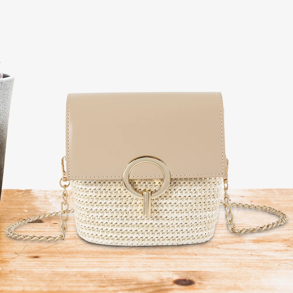 

Straw Bucket Bags For Women 2019 Summer New Fashion Crossbody Bag Ladies Small Purses and Handbags Female Travel Messenger Bags