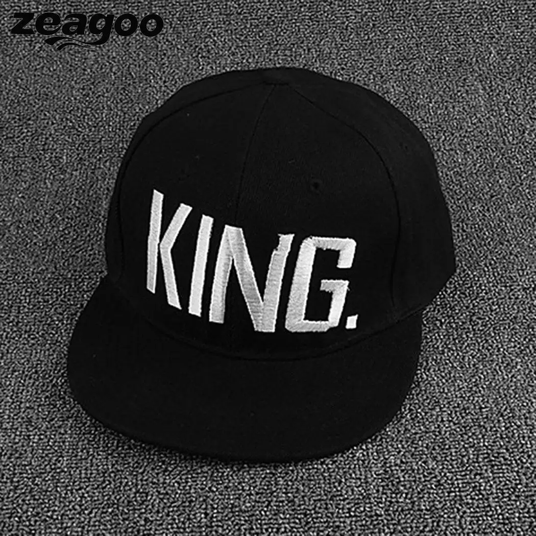 Zeagoo KING QUEEN бейсболки с вышивкой Lover для мужчин и женщин бейсболка чёрная хип-хоп