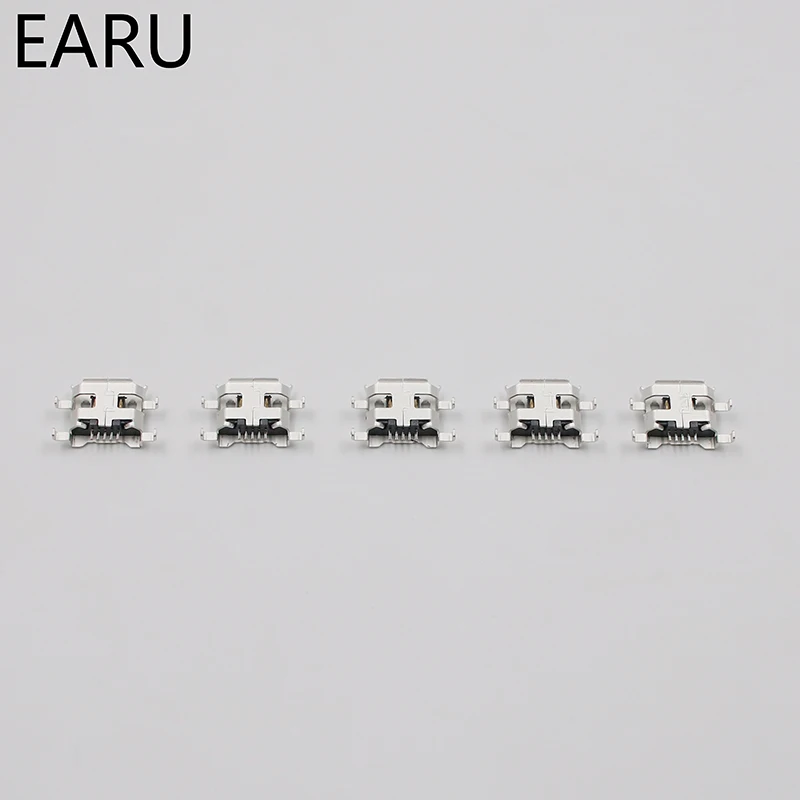10 шт. разъем Micro USB 5 контактов типа B 0 8 мм|connector 5pin|connector femaleconnector charge |