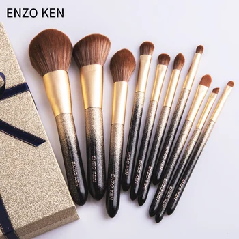 

ENZO KEN Makeup Brushes Set Powder Foundation Eyeshadow Cosmetics Soft Synthetic Hair Make Up Brushes