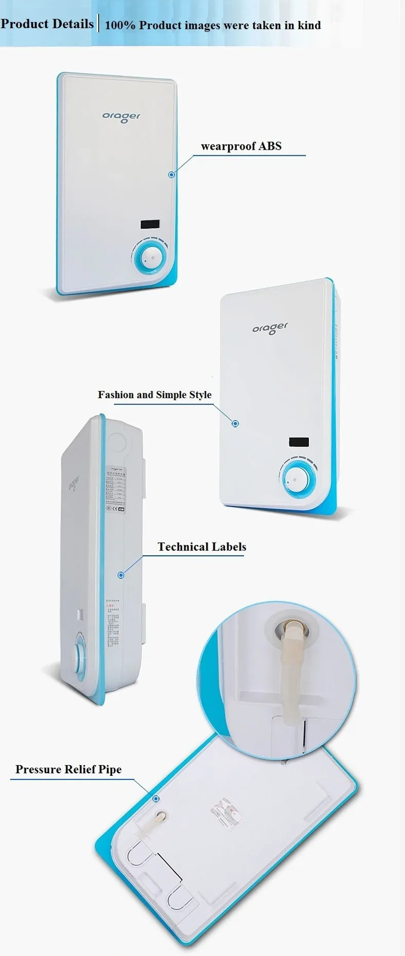 Электрический водонагреватель непрерывной проточные для Ванная комната душ, раковина, смеситель Европейский Турции, Германии Технология