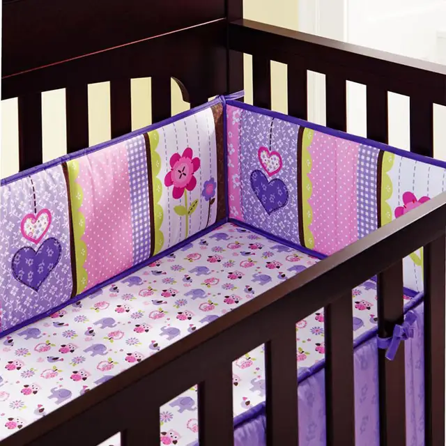 Online 8pieces Cotton Baby Crib Bedding Set Quality Purple Owl Online 8pieces Cotton Baby Crib Bedding Set Quality Purple Owl Newborn 100 Cot Nursery Aliexpress Mobile