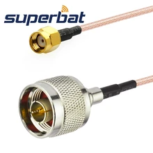 Superbat радиочастотный коаксиальный кабель N Тип штекер для RP-SMA мужской женский контактный RF косичка кабель RG316 15 см Wi-Fi