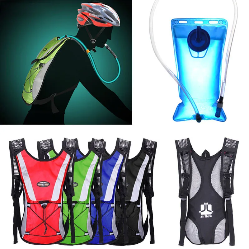 

Water Bladder Hiking Camping Riding Cycling Bag Backpack+ Hydration Packs Pack 2L Bike Bicycle Equipment 5 Colors Wholesale M20