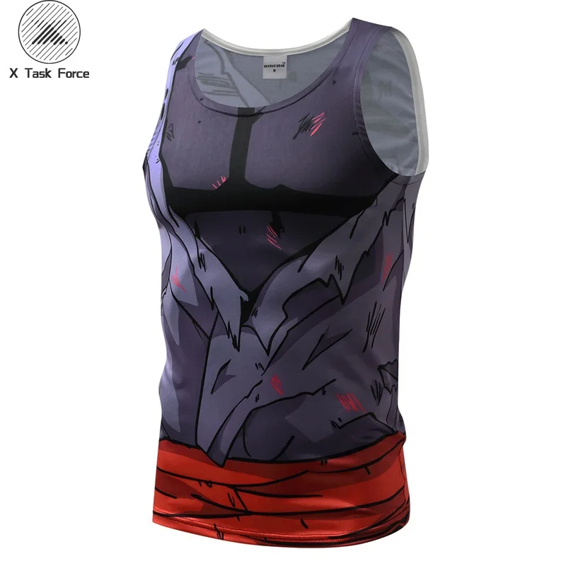 

New 2019 vest Super 3D tees Anime Dragon Ball Z Men Women super Isaiah Vegeta Goku Cosplay Compression shirt vest tight tank