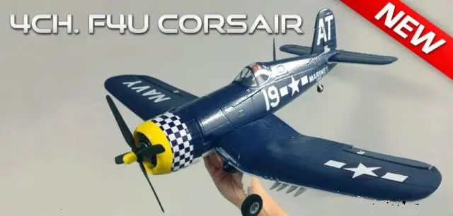 F4U Corsair EPO Мини Самолет PNP, F4U.F-4U, 800 мм