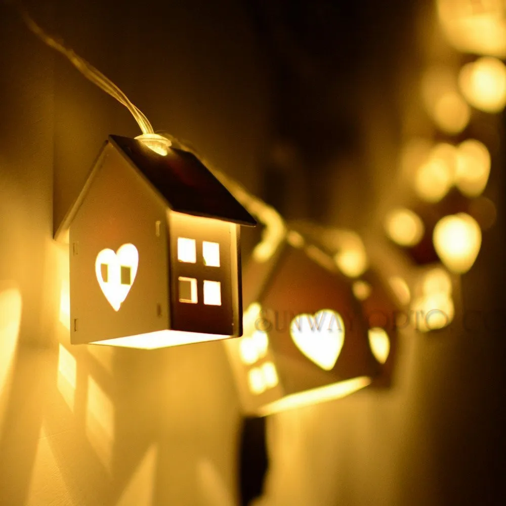 2 5m battery powered 10 house shape lighting string warm 2 5m battery powered 10 house shape lighting string warm