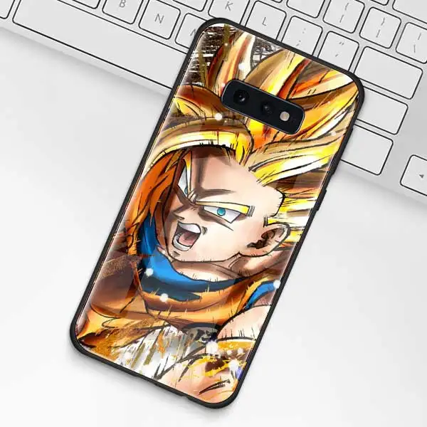 Чехол из закаленного стекла Dragon Ball для samsung Galaxy S10 S10e S9 S8 S10 Plus Note 9 A50 A30 - Цвет: 013