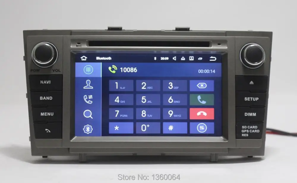 Clearance Nedehe 2G RAM Quad core Android 7.1 Car DVD For Toyota Avensis 2009 2010 2011 2012 2013 car radio head unit gps navigation wifi 14