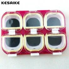 KESAIKE Мини водонепроницаемая рыболовная снасть Коробка крючок приманки хранилище для рыболовных снастей чехол с магнитом 6 отсеков 2 цвета