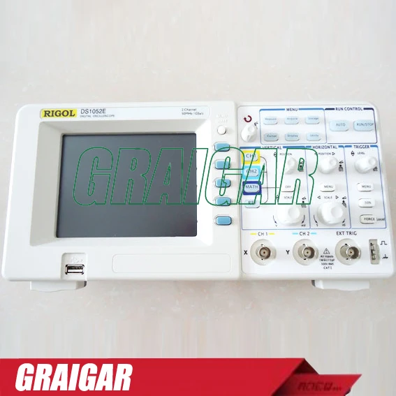 

RIGOL DS1052E High-Performance 50MHZ 2Channels Bench Digital Oscilloscope Scopemeter 1GSa/s 1M Memory 5.6'' TFT LCD