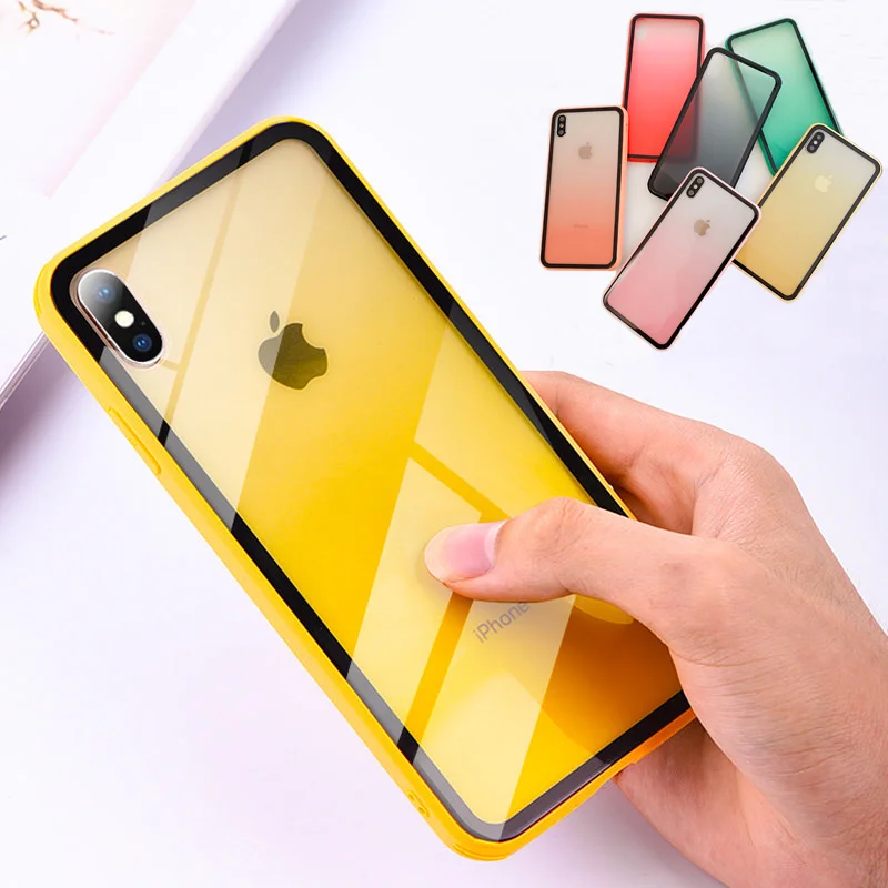 Gradient Tempered Glass Case For iPhone 11 Pro XS MAX XR X 6 6S 7 8 Plus Coque Pattern Cover Thin Capa |
