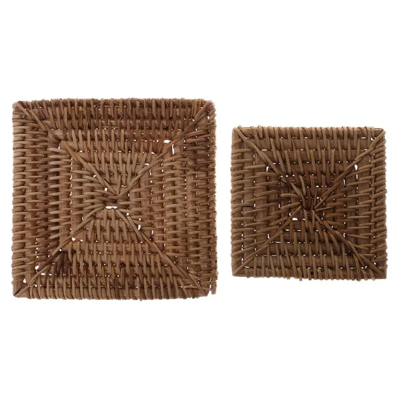 

1 Pc Handmade Rattan Mat Coaster Placemat For Kungfu Tea Coffee Drinks Pot Cushion Pad Teapot Tableware