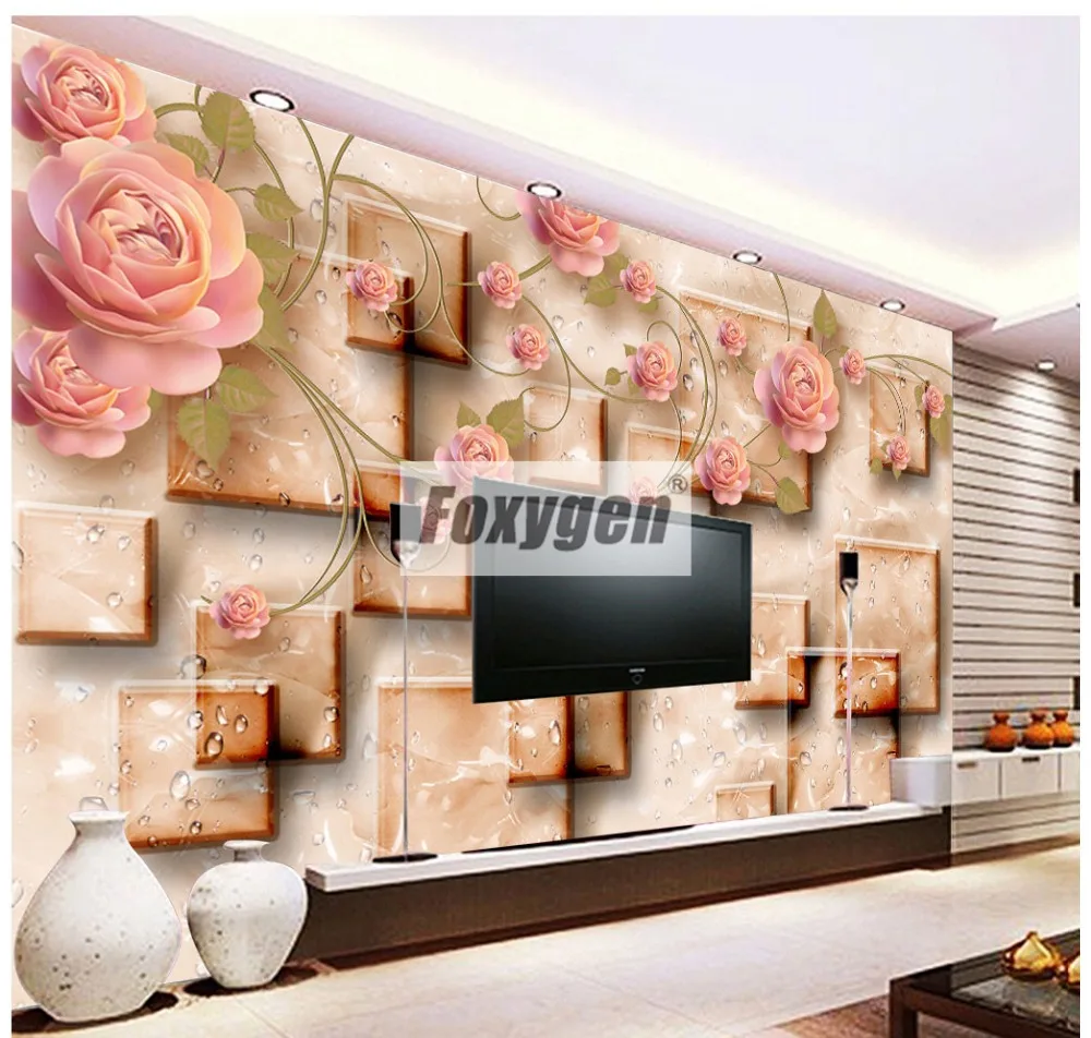 Customzied NON-WOVEN Wallpaper mural with kinds of nice 3D flowers animalsForest abstract landscapes cities designs designs and patterns  (206)