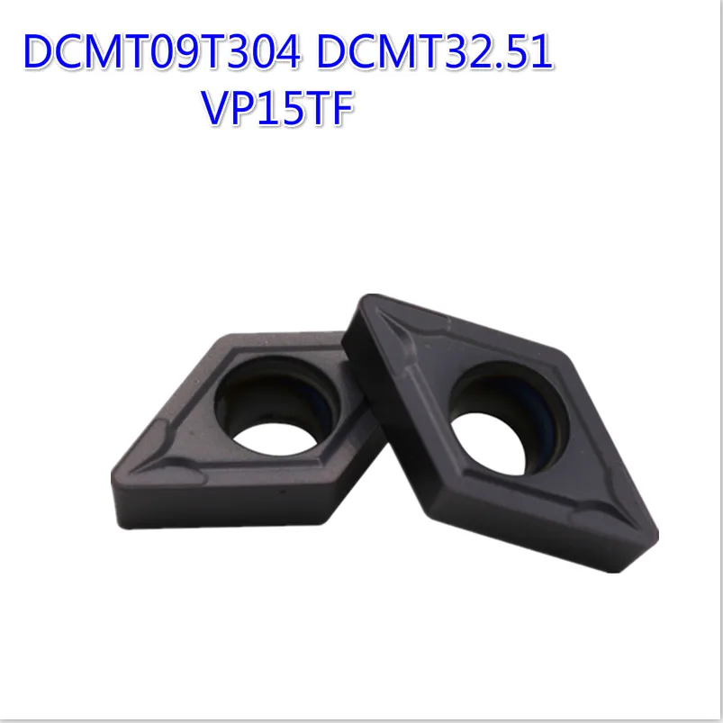 

20PCS DCMT09T304 DCMT32.51 VP15TF carbide inserts Internal Turning tool Milling cutter CNC turning tool