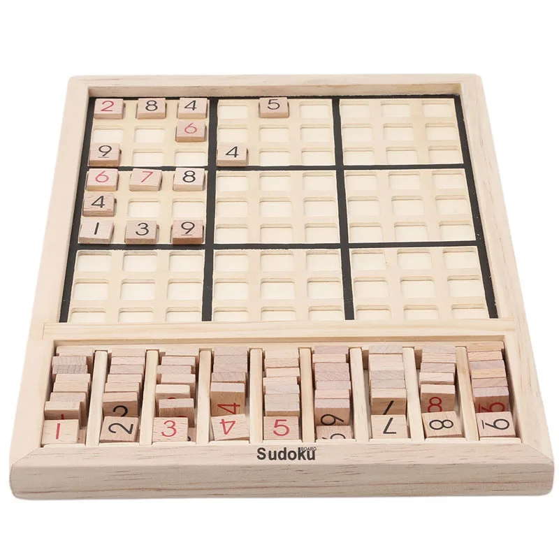 

1 Set Wooden Sudoku Number Game Puzzles Toys Kids Adult Math Baby Toys Family Table Game Classic Children Educational Toys