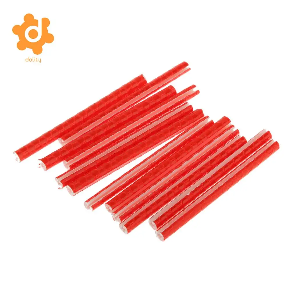 12pcs Bike Spoke Rod Wheel Reflector Reflective ABS Safety Tube Cooler with reflective spokes for all kinds of bicycles