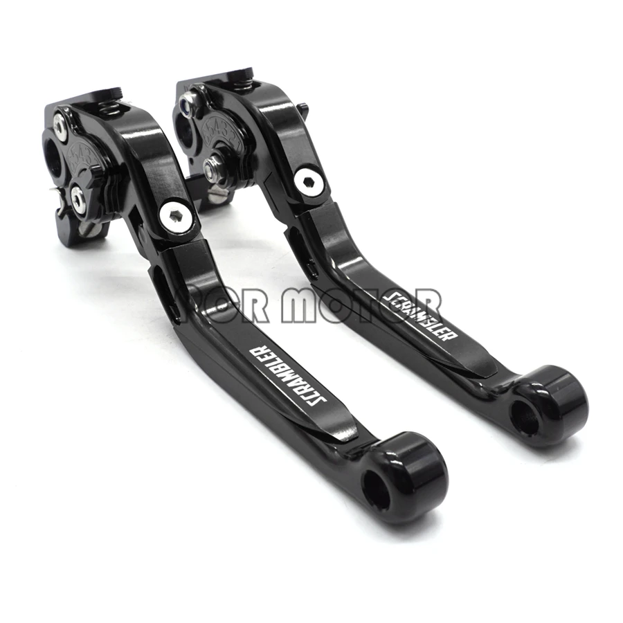 

For DUCATI Scrambler (all except cafe racer) 2015-2017 Motorcycle CNC Billet Folding Extendable Brake Clutch Levers with LOGO