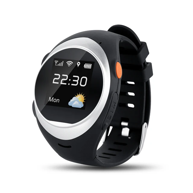 2G SIM карты Смарт наручные часы SOS экстренный вызов Smartwatch gps LBS Wifi спортивные умные часы для пожилых детей - Цвет: Белый
