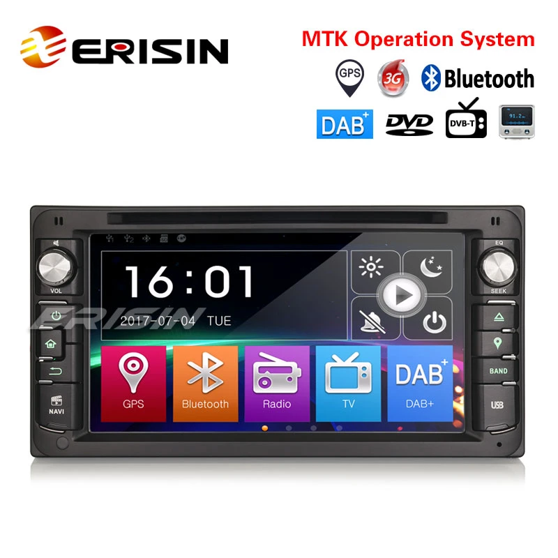 Erisin Es6903kd 7" Universal Car Stereo System With Dvd Gps 3g Dab+ Dvr