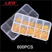 Leo 600 шт./кор. с высоким содержанием углерода Сталь рыболовный крючок Размеры#3-#12 Крючки пакет для ловли карпа рыболовные снасти